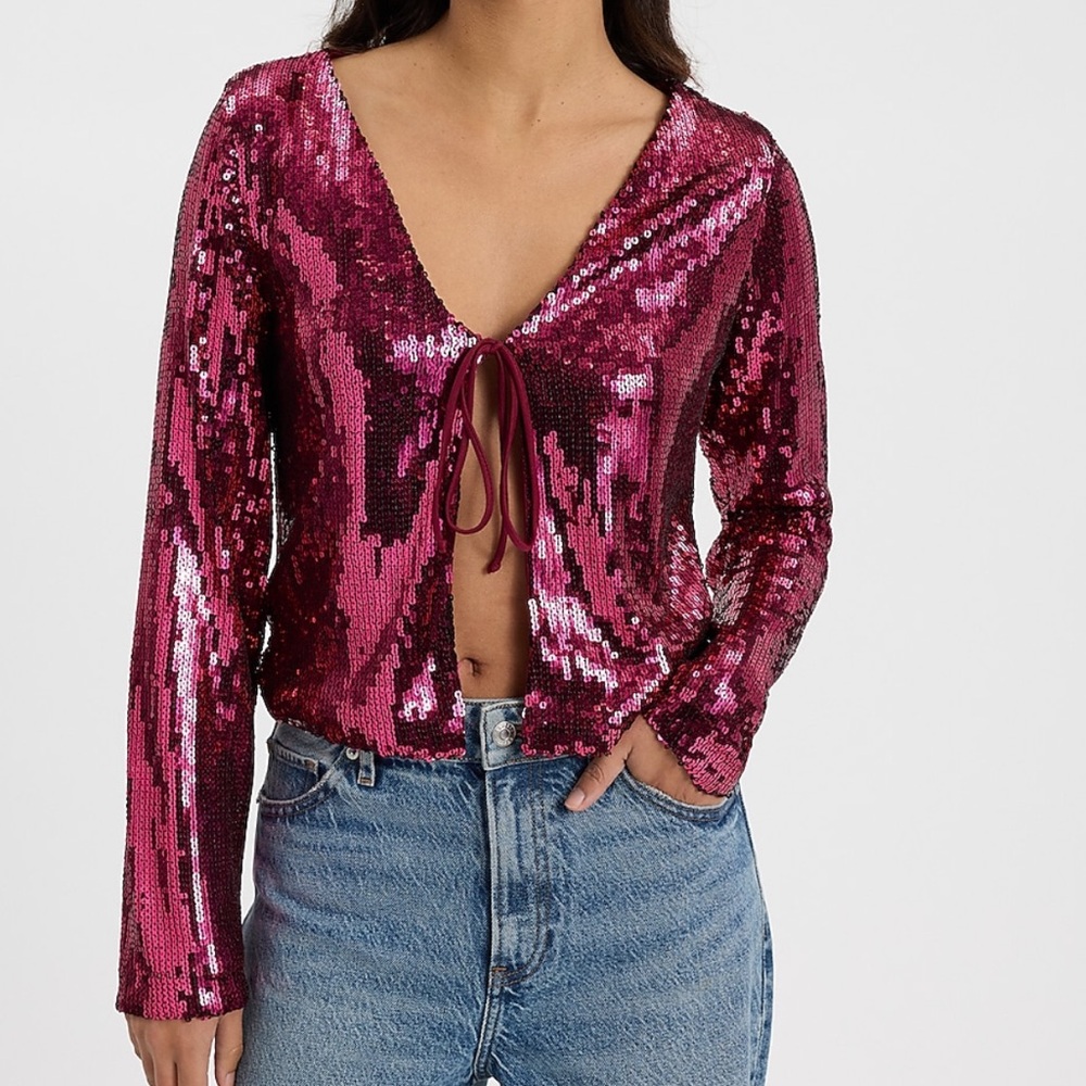 Express Sequin top - Picture 3 of 5